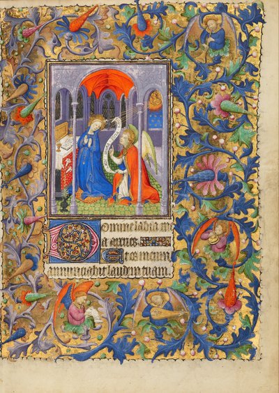 The Annunciation by Follower of the Boucicaut Master